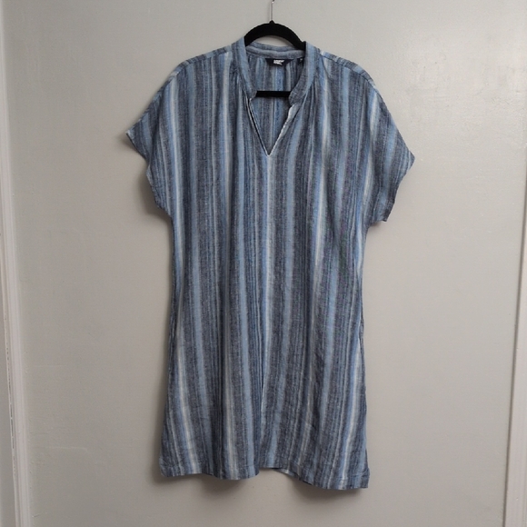 Lands End Linen Tunic Dress - Picture 1 of 4